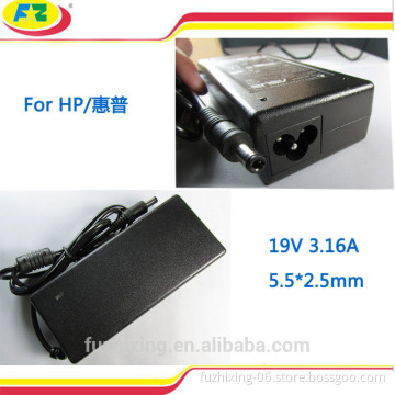 external battery charger for hp laptop 19v3.16a 60W 5.5*2.5mm made in china